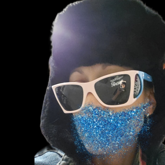 PERSOL X JW ANDERSON Cat Eye Sunglasses in Pink and Blue - Picture 11 of 12